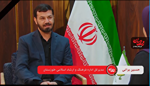 گفت و گو با حسین براتی، در قرارگاه رسانه ای رمضان