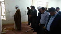 اقامه نماز وحدت به مناسبت هفته وحدت در فرمانداری هفتکل