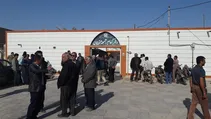 تجمع کشاورزان مقابل دفتر امام‌جمعه هندیجان