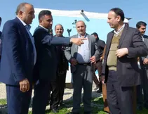 بازدید نماینده و فرماندار از پروژه جاده چهارخطه خروجی شهرستان هفتکل