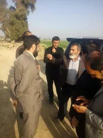 استاندار خوزستان از نزدیک مشکلات کشاورزان هندیجان را بررسی کرد