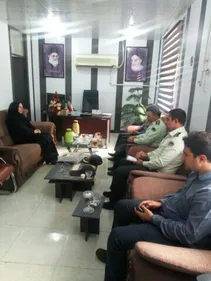 دیدار فرماندهی نیروی انتظامی شهرستان شوش از اداره تعاون ،کار و رفاه اجتماعی + عکس