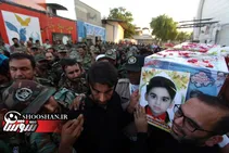 بدرقه پیکر مظلوم ترین شهید حادثه تروریستی اهواز