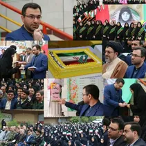 نواختن زنگ انقلاب به مناسبت چهل و یک سالگی پیروزی انقلاب اسلامی+ عکس