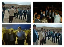 بازدید میدانی معاون ساخت وتوسعه زیربناهای حمل ونقل کشور از شهر قلعه تل + عکس