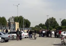 خشکی رودخانه زهره هندیجان کشاورزان را به مقابل فرمانداری کشاند+تصاویر