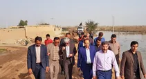 مسئولین در کنار مردم شعیبیه / بسیج امکانات و مسئولین برای مدیریت بحران