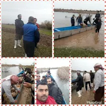 نجات دو خانواده واحشام آنها در محاصره ی سیل در بخش فتح المبین